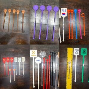 Vintage Swizzle Sticks Lot‎ Cocktail Stirrers Caesars Palace San Francisco